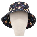 GUCCI Bucket Hat Canvas Black Multicolor Auth 213740M-2