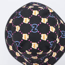 GUCCI Bucket Hat Canvas Black Multicolor Auth 213740M-6