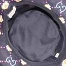 GUCCI Bucket Hat Canvas Black Multicolor Auth 213740M-9