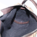 FENDI Zucchino Canvas Accessory Pouch Beige Silver 7N0016 Auth 213741-20