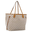 LOUIS VUITTON Damier Azur Neverfull MM Tote Bag N41605 LV Auth 213743-1