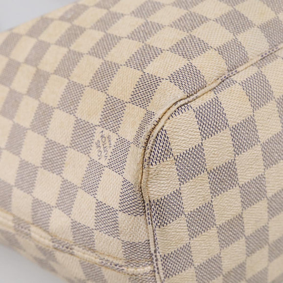LOUIS VUITTON Damier Azur Neverfull MM Tote Bag N41605 LV Auth 213743