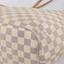 LOUIS VUITTON Damier Azur Neverfull MM Tote Bag N41605 LV Auth 213743-12