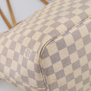 LOUIS VUITTON Damier Azur Neverfull MM Tote Bag N41605 LV Auth 213743-13