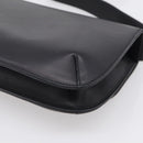 Salvatore Ferragamo Shoulder Bag Leather Black Brown Auth 213747A-12