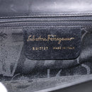 Salvatore Ferragamo Shoulder Bag Leather Black Brown Auth 213747A-15