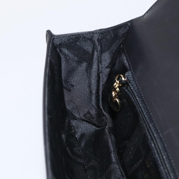 Salvatore Ferragamo Shoulder Bag Leather Black Brown Auth 213747A