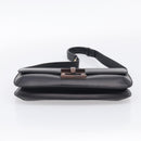 Salvatore Ferragamo Shoulder Bag Leather Black Brown Auth 213747A-9