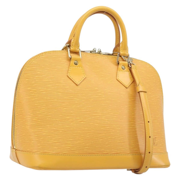 LOUIS VUITTON Epi Alma Hand Bag Tassili Yellow M52149 LV Auth 213748V