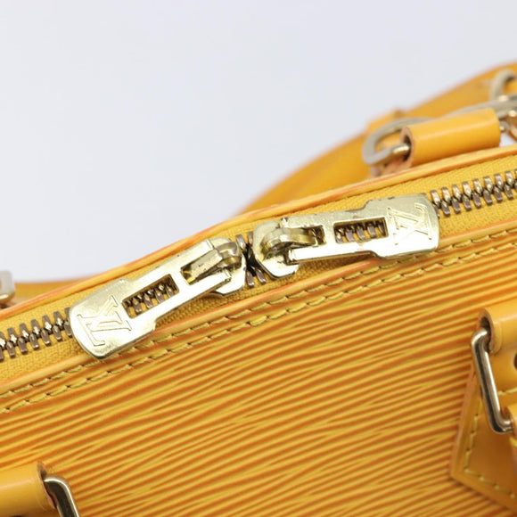 LOUIS VUITTON Epi Alma Hand Bag Tassili Yellow M52149 LV Auth 213748V