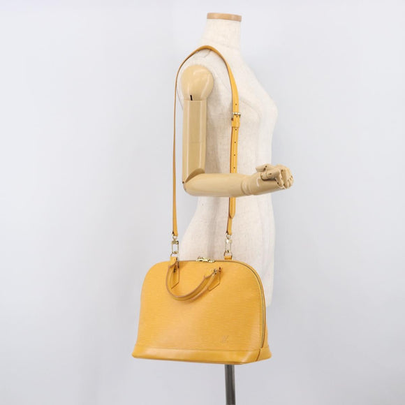 LOUIS VUITTON Epi Alma Hand Bag Tassili Yellow M52149 LV Auth 213748V