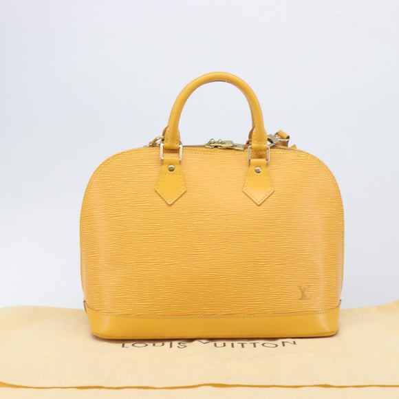 LOUIS VUITTON Epi Alma Hand Bag Tassili Yellow M52149 LV Auth 213748V