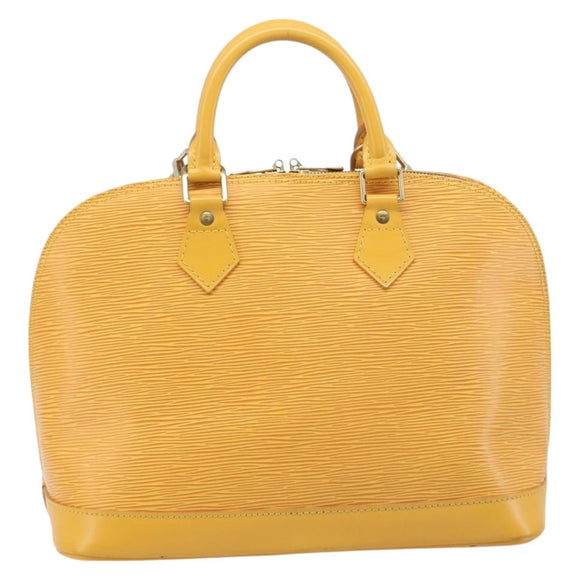 LOUIS VUITTON Epi Alma Hand Bag Tassili Yellow M52149 LV Auth 213748V