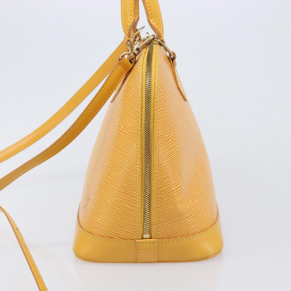 LOUIS VUITTON Epi Alma Hand Bag Tassili Yellow M52149 LV Auth 213748V