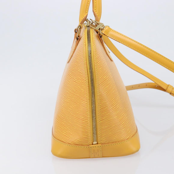 LOUIS VUITTON Epi Alma Hand Bag Tassili Yellow M52149 LV Auth 213748V