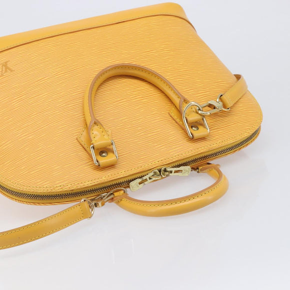 LOUIS VUITTON Epi Alma Hand Bag Tassili Yellow M52149 LV Auth 213748V