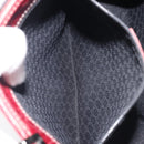 GUCCI Jackie Hand Bag Leather Red Silver Auth 213749-23