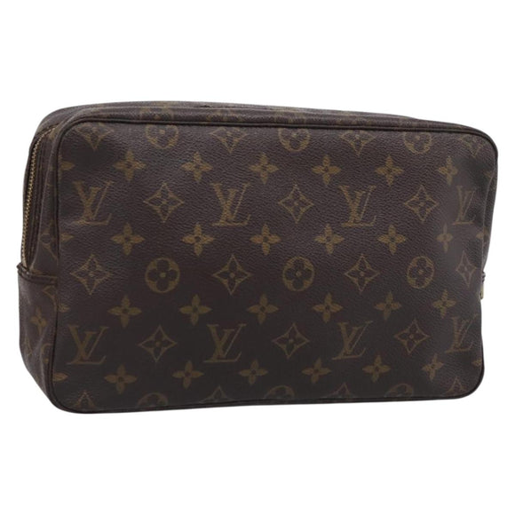 LOUIS VUITTON Monogram Trousse Toilette 28 Clutch Bag M47522 LV Auth 213750