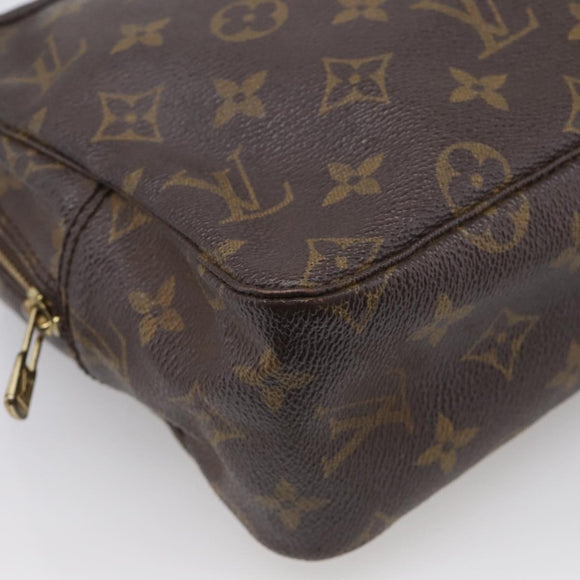 LOUIS VUITTON Monogram Trousse Toilette 28 Clutch Bag M47522 LV Auth 213750
