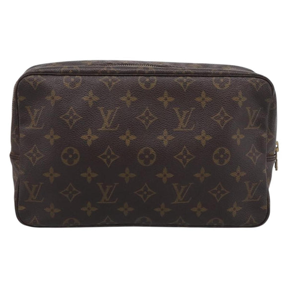 LOUIS VUITTON Monogram Trousse Toilette 28 Clutch Bag M47522 LV Auth 213750