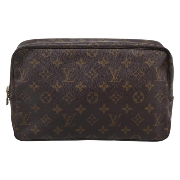 LOUIS VUITTON Monogram Trousse Toilette 28 Clutch Bag M47522 LV Auth 213750