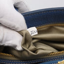 Miu Miu Hand Bag Leather 2way Blue Gold Auth 213755-25