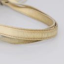 Miu Miu Tote Bag Leather Ivory Silver Auth 213757A-10