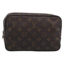 LOUIS VUITTON Monogram Trousse Toilette 23 Clutch Bag M47524 LV Auth 213761-2