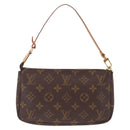 LOUIS VUITTON Monogram Pochette Accessoires Pouch M51980 LV Auth 213765A-3