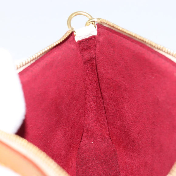 LOUIS VUITTON Monogram Multicolor Pochette Accessoires White M92649 Auth 213766V