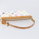 LOUIS VUITTON Monogram Multicolor Pochette Accessoires White M92649 Auth 213766V-7