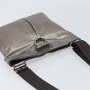 Salvatore Ferragamo Gancini Shoulder Bag Leather Gold Auth 213768A-6