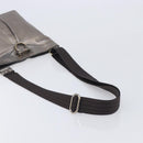 Salvatore Ferragamo Gancini Shoulder Bag Leather Gold Auth 213768A-7