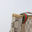 GUCCI GUCCI Plus Tote Bag PVC Leather Beige Gold Auth 213769-15