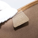 GUCCI GUCCI Plus Tote Bag PVC Leather Beige Gold Auth 213769-17