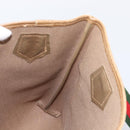 GUCCI GUCCI Plus Tote Bag PVC Leather Beige Gold Auth 213769-19