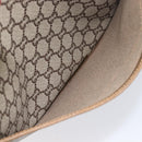 GUCCI GUCCI Plus Tote Bag PVC Leather Beige Gold Auth 213769-21