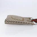 GUCCI GUCCI Plus Tote Bag PVC Leather Beige Gold Auth 213769-4