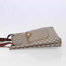 GUCCI GUCCI Plus Tote Bag PVC Leather Beige Gold Auth 213769-5