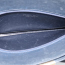 Christian Dior Trotter Canvas Shoulder Bag Navy Gold Tone Auth 213771-19