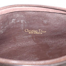 Christian Dior Trotter Canvas Shoulder Bag Brown Gold Auth 213774-15
