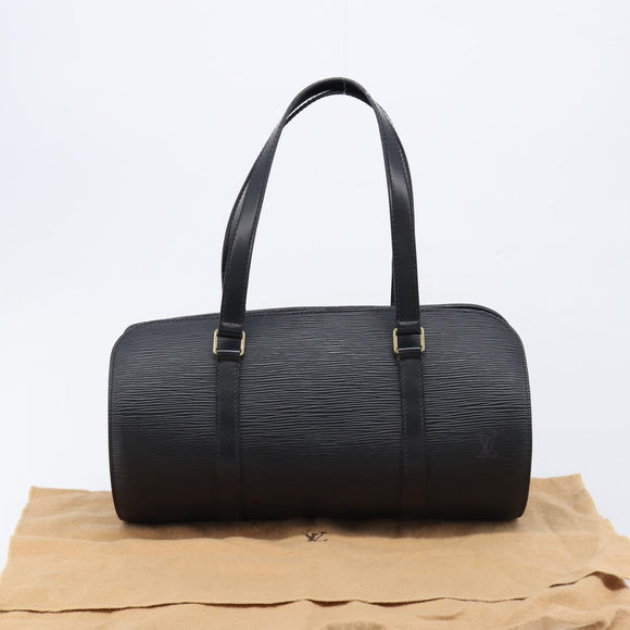 LOUIS VUITTON Epi Soufflot Hand Bag Black M52222 LV Auth 213778V