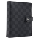 LOUIS VUITTON Damier Graphite Agenda MM Day Planner Cover R20242 LV Auth 213780-1