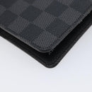 LOUIS VUITTON Damier Graphite Agenda MM Day Planner Cover R20242 LV Auth 213780-11