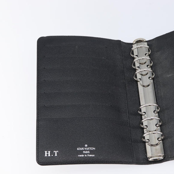 LOUIS VUITTON Damier Graphite Agenda MM Day Planner Cover R20242 LV Auth 213780