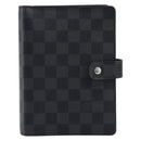LOUIS VUITTON Damier Graphite Agenda MM Day Planner Cover R20242 LV Auth 213780-2