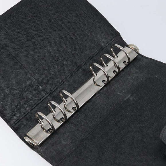 LOUIS VUITTON Damier Graphite Agenda MM Day Planner Cover R20242 LV Auth 213780