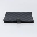 LOUIS VUITTON Damier Graphite Agenda MM Day Planner Cover R20242 LV Auth 213780-4