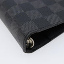 LOUIS VUITTON Damier Graphite Agenda MM Day Planner Cover R20242 LV Auth 213780-9