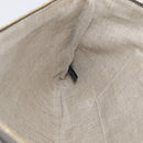 GUCCI Bamboo Clutch Bag Leather Gray Gold 449653 Auth 213782A-18